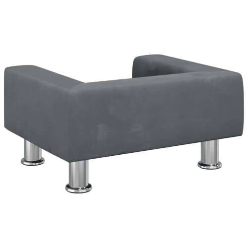Krevet za pse tamnosivi 50x40x26,5 cm baršunasti - Tamno siva 50 x 40 x 26.5 cm Cijena