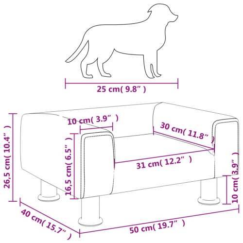 Krevet za pse krem 50x40x26,5 cm baršunasti Cijena