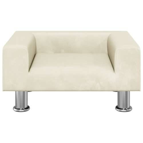 Krevet za pse krem 50x40x26,5 cm baršunasti - Krema 50 x 40 x 26.5 cm Cijena