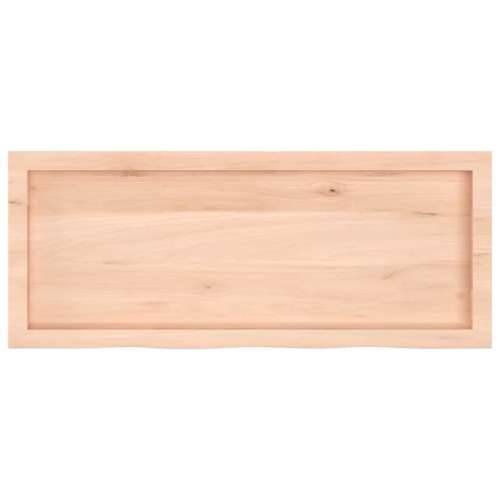 Zidna polica 100x40x(2-6) cm neobrađena masivna hrastovina - Prirodna 100 x 40 x 6 cm 1 Cijena