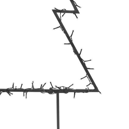 Ukrasno božićno drvce sa šiljcima 115 LED 90 cm - Crna 62 x 90 cm 1 Cijena