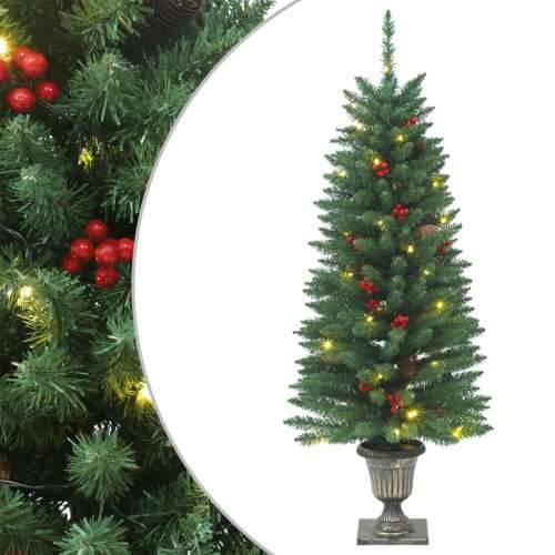 Umjetna božićna drvca 2 kom 100 LED žarulja zeleno 120 cm - Zelena 1 Cijena