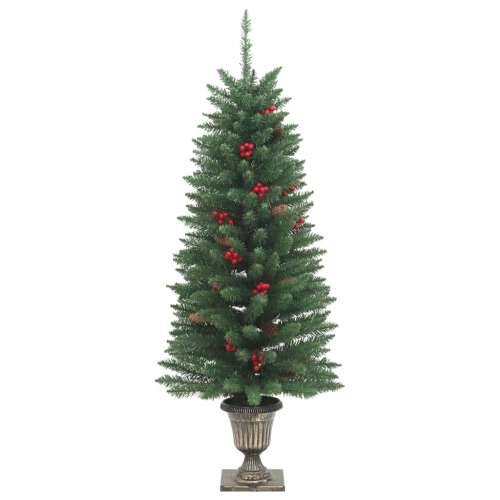 Umjetna božićna drvca 2 kom 100 LED žarulja zeleno 120 cm - Zelena 1 Cijena