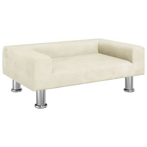 Krevet za pse krem 70x45x26,5 cm baršunasti - Krema 70 x 45 x 26.5 cm Cijena