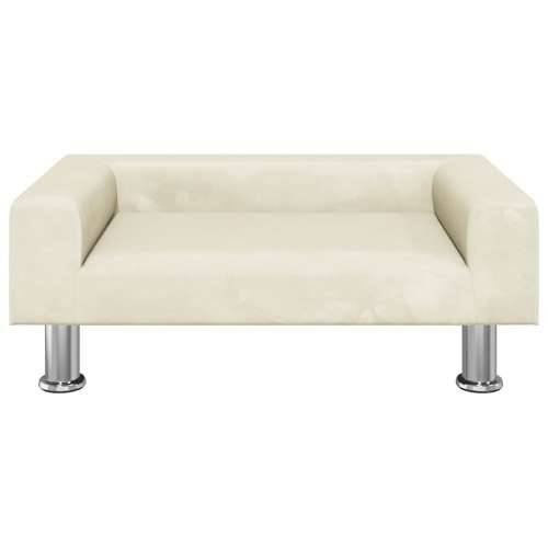 Krevet za pse krem 70x45x26,5 cm baršunasti - Krema 70 x 45 x 26.5 cm Cijena