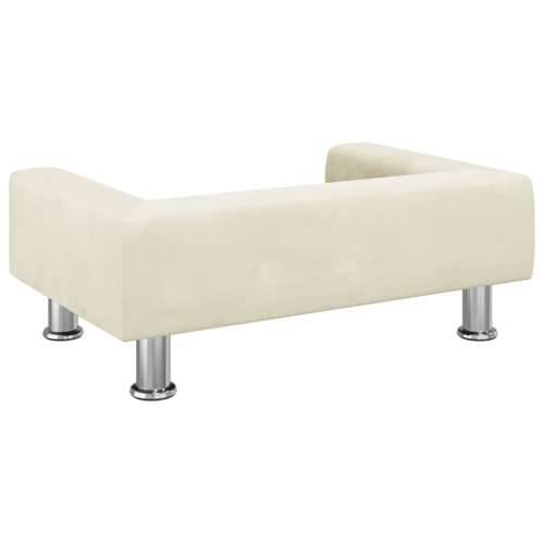 Krevet za pse krem 70x45x26,5 cm baršunasti - Krema 70 x 45 x 26.5 cm Cijena