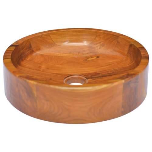 Lavabo - Umivaonik od masivne tikovine Φ 40 x 10 cm Cijena