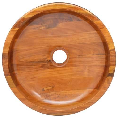 Lavabo - Umivaonik od masivne tikovine Φ 40 x 10 cm Cijena