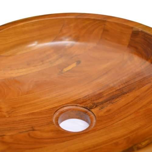 Lavabo - Umivaonik od masivne tikovine Φ 40 x 10 cm Cijena