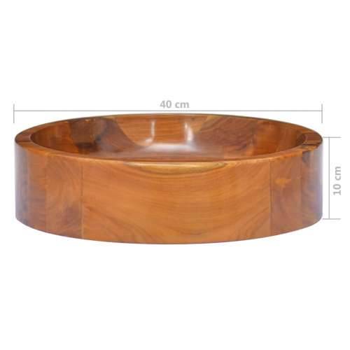Lavabo - Umivaonik od masivne tikovine Φ 40 x 10 cm Cijena