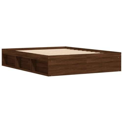 Okvir za krevet smeđi hrast 150 x 200 cm veliki bračni - Smeđi hrast 150 x 200 cm Cijena