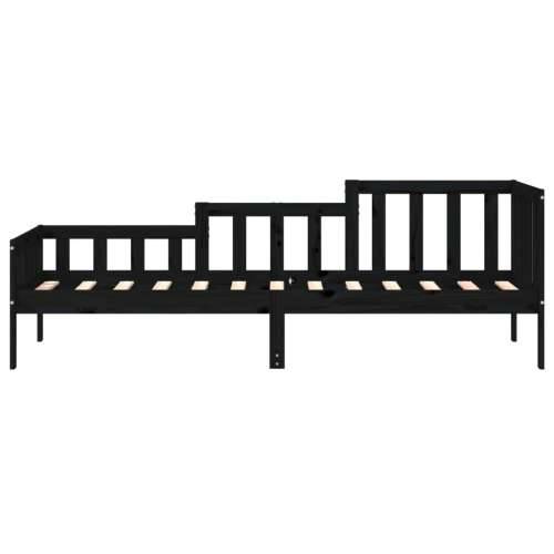 Dnevni ležaj crni 80 x 200 cm od masivne borovine - Crna 80 x 200 cm Cijena