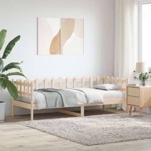 Dnevni krevet bez madraca 80 x 200 cm od masivne borovine Prirodna 80 x 200 cm Cijena
