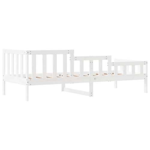 Dnevni krevet bez madraca bijeli 90 x 200 cm masivna borovina - Bijela 90 x 200 cm Cijena