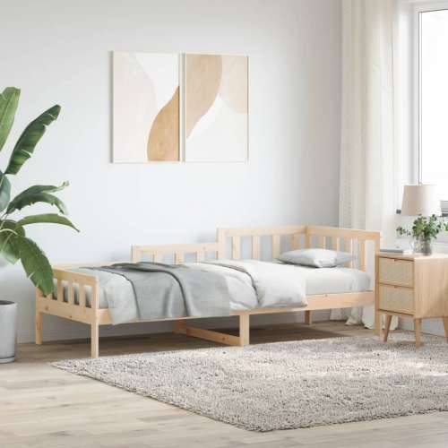 Dnevni krevet bez madraca 90 x 190 cm od masivne borovine Prirodna 90 x 190 cm Cijena