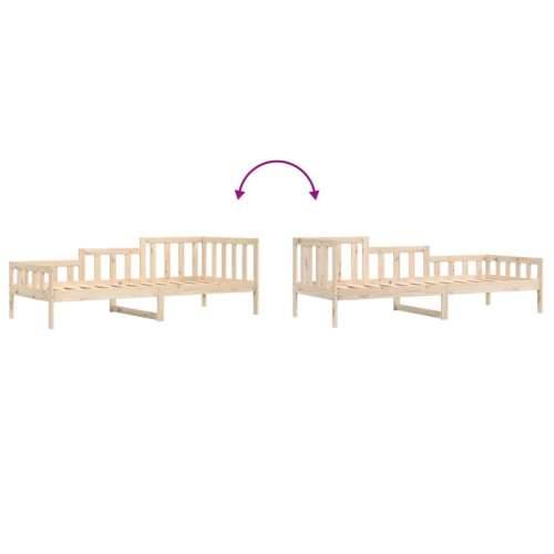 Dnevni krevet bez madraca 90 x 190 cm od masivne borovine Prirodna 90 x 190 cm Cijena