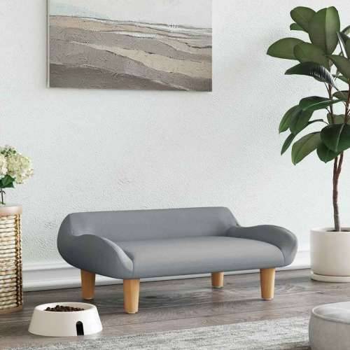 Krevet za pse svjetlosivi 70x40x24 cm od tkanine - Svjetlosiva tkanina Cijena