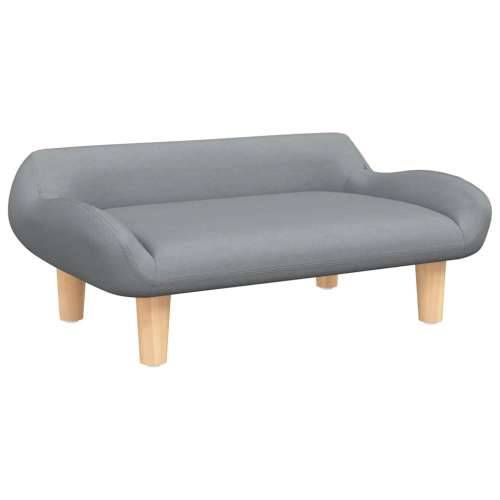 Krevet za pse svjetlosivi 70x40x24 cm od tkanine - Svjetlosiva tkanina Cijena