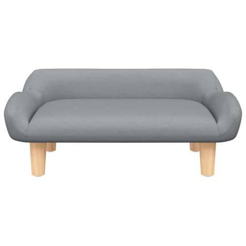 Krevet za pse svjetlosivi 70x40x24 cm od tkanine - Svjetlosiva tkanina Cijena