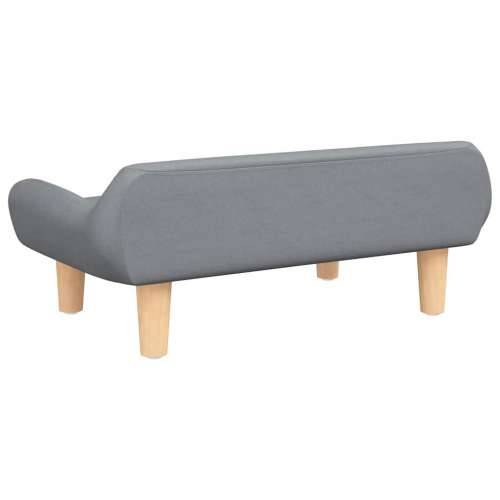 Krevet za pse svjetlosivi 70x40x24 cm od tkanine - Svjetlosiva tkanina Cijena