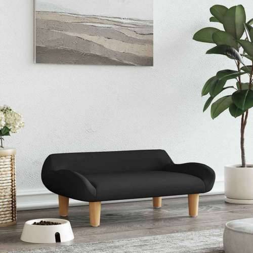Krevet za pse crni 70x40x24 cm od tkanine - Crna tkanina Cijena