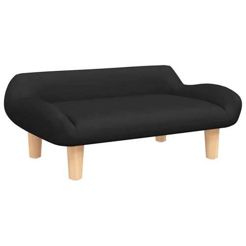 Krevet za pse crni 70x40x24 cm od tkanine - Crna tkanina Cijena