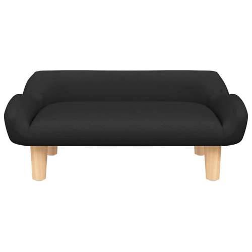Krevet za pse crni 70x40x24 cm od tkanine - Crna tkanina Cijena