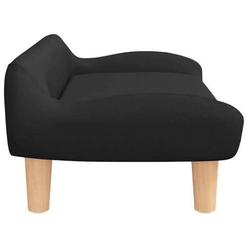 Krevet za pse crni 70x40x24 cm od tkanine - Crna tkanina Cijena