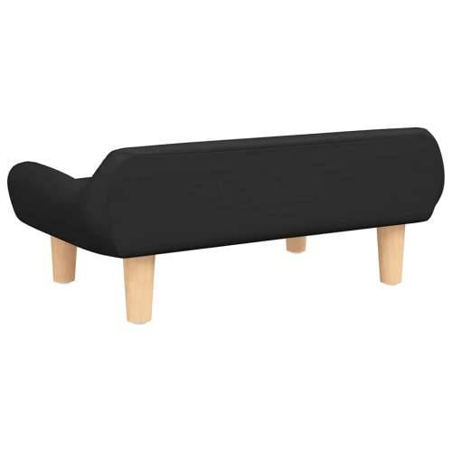 Krevet za pse crni 70x40x24 cm od tkanine - Crna tkanina Cijena