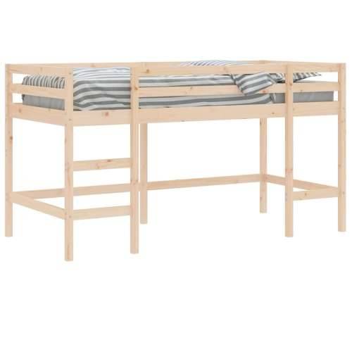 Dječji krevet na kat s ljestvama 90x190 cm masivna borovina - Prirodna 90 x 190 cm Cijena