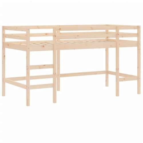 Dječji krevet na kat s ljestvama 90x190 cm masivna borovina - Prirodna 90 x 190 cm Cijena