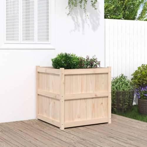 Vrtna sadilica 70 x 70 x 70 cm od masivne borovine - Prirodna boja bora 1 Cijena