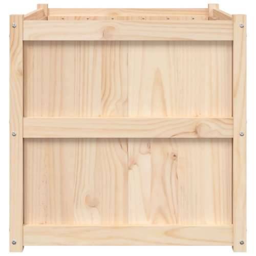 Vrtna sadilica 70 x 70 x 70 cm od masivne borovine - Prirodna boja bora 1 Cijena