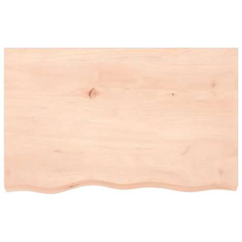 Zidna polica 80x50x(2-4) cm neobrađena masivna hrastovina - Prirodna 80 x 50 x 4 cm 1 Cijena
