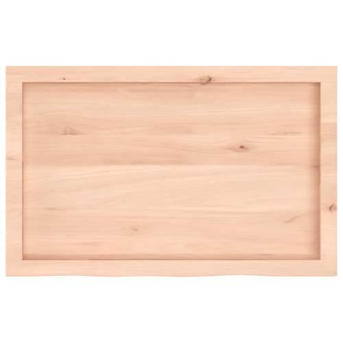 Zidna polica 80x50x(2-4) cm neobrađena masivna hrastovina - Prirodna 80 x 50 x 4 cm 1 Cijena