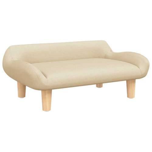 Krevet za pse krem boja 70 x 40 x 24 cm od tkanine - Krema tkanina Cijena