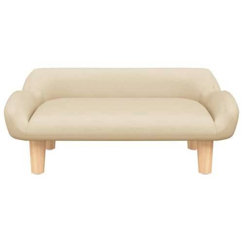 Krevet za pse krem boja 70 x 40 x 24 cm od tkanine - Krema tkanina Cijena