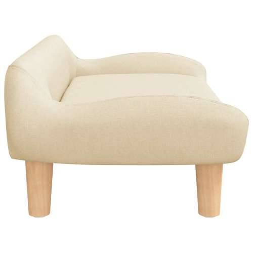 Krevet za pse krem boja 70 x 40 x 24 cm od tkanine - Krema tkanina Cijena