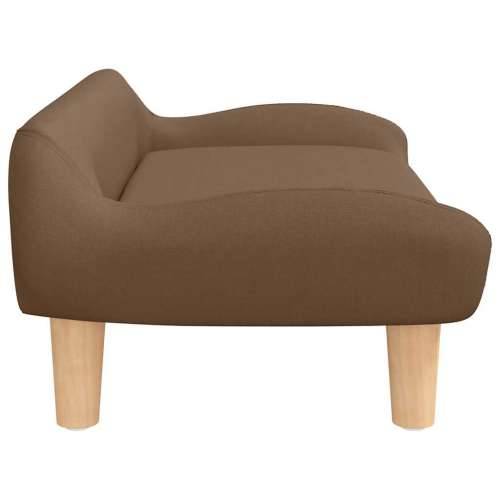 Krevet za pse smeđi 70x40x24 cm od tkanine - Smeđa tkanina Cijena