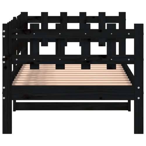 Dnevni ležaj crni 90 x 190 cm od masivne borovine - Crna 90 x 190 cm Cijena
