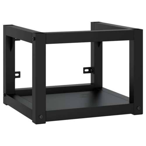 Kupaonski okvir s ugrađenim Lavabo - Umivaonikom crni željezni - Crna 40 x 38 x 31 cm 1 Cijena