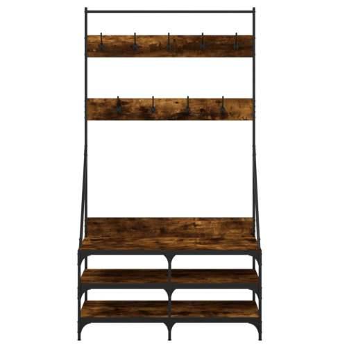Stalak za odjeću i cipele boja hrasta 100x40x184 cm - Dimljeni hrast 100 x 40 x 184 cm 1 Cijena