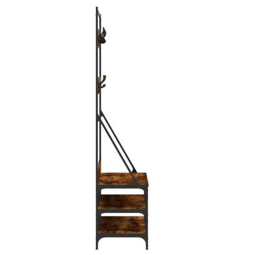 Stalak za odjeću i cipele boja hrasta 100x40x184 cm - Dimljeni hrast 100 x 40 x 184 cm 1 Cijena