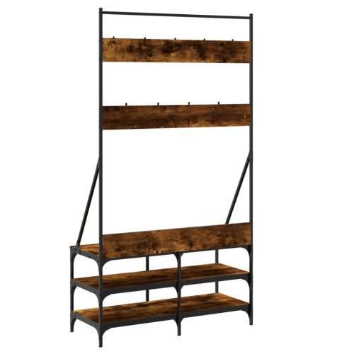 Stalak za odjeću i cipele boja hrasta 100x40x184 cm - Dimljeni hrast 100 x 40 x 184 cm 1 Cijena