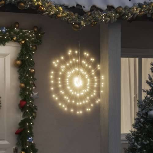 Božićno svjetlo zvjezdani prasak 140 LED toplo bijelo 17 cm