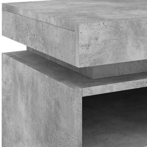 Noćni ormarić s LED svjetlima siva boja betona 40x39x48,5 cm - Beton siva 1 Cijena