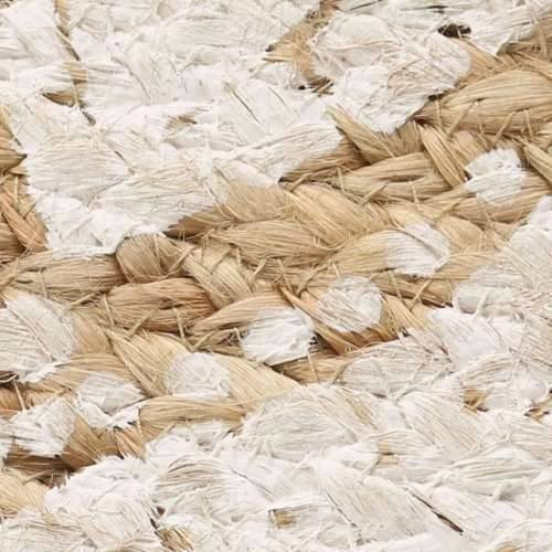 Ukrasni pleteni tepih od jute s uzorkom 120 cm okrugli - 120 cm Cijena