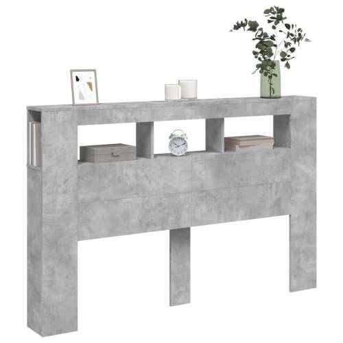 LED uzglavlje siva boja betona 160 x 18,5 x 103,5 cm - Beton siva 160 x 103.5 cm 1 Cijena