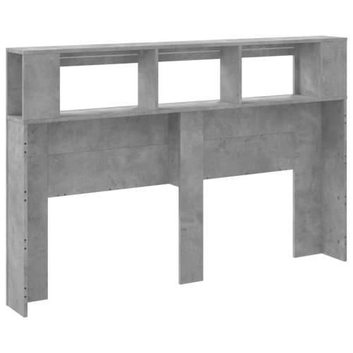 LED uzglavlje siva boja betona 160 x 18,5 x 103,5 cm - Beton siva 160 x 103.5 cm 1 Cijena