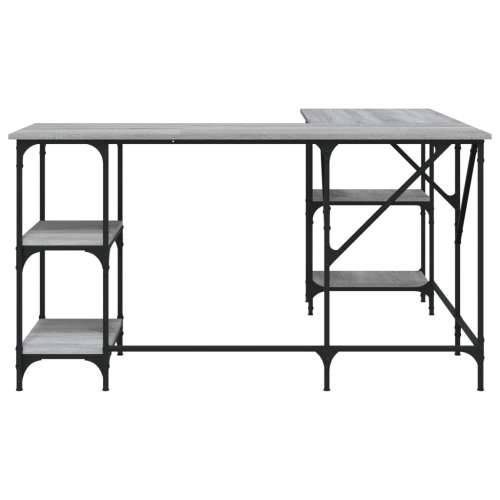 Radni stol boja hrasta sonome 139x139x75 cm konstruirano drvo - Sivi hrast sonoma Cijena